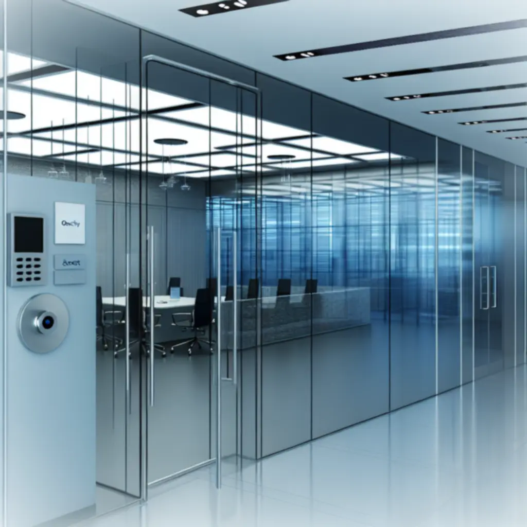 Kantoor in financiële sector met hoge beveiligingsnormen