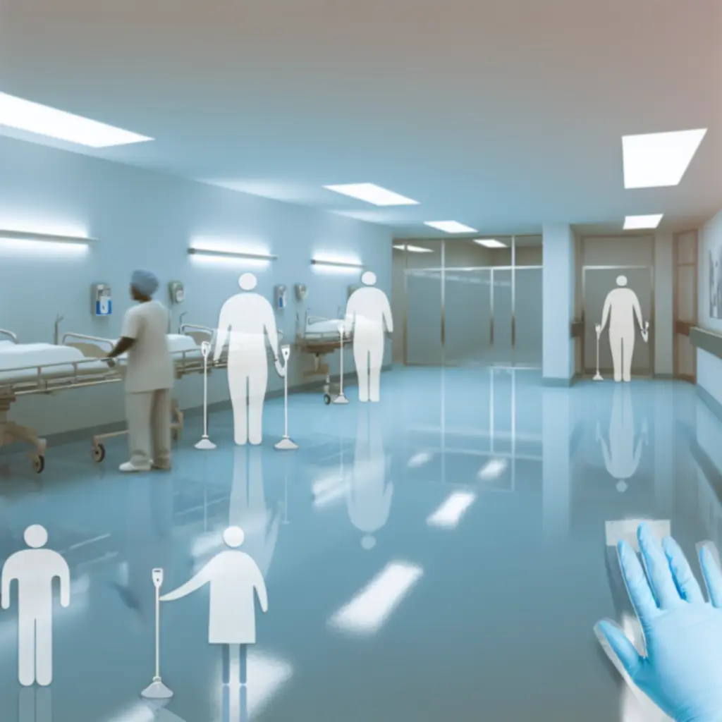 Zorgomgeving met hygiënische schoonmaakprocedures