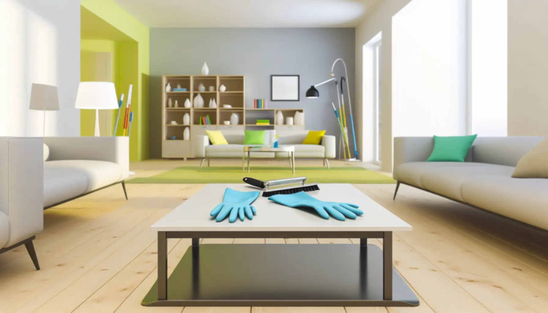 Schone werkplek en hygiënisch kantoor