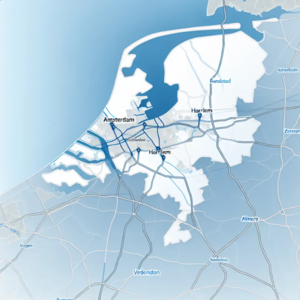 Servicegebied Randstad kaart