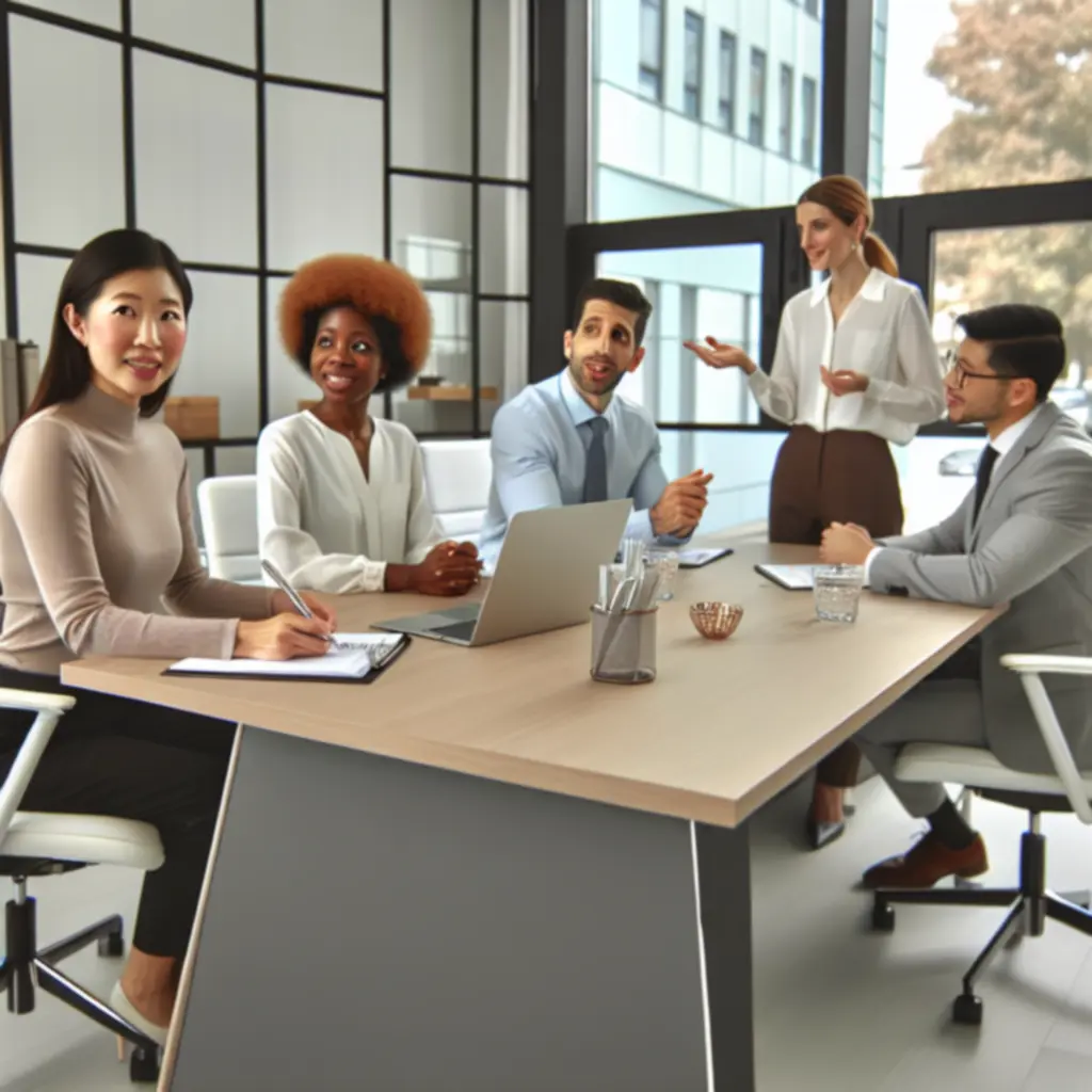 Teamoverleg bij AanbiedingenHier met planning en kwaliteitscheck